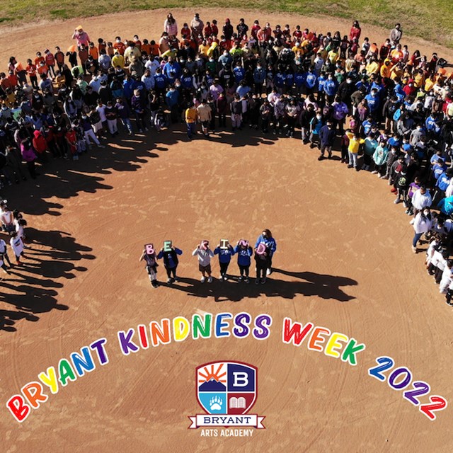 Bryant makes a Rainbow for Kindness Week