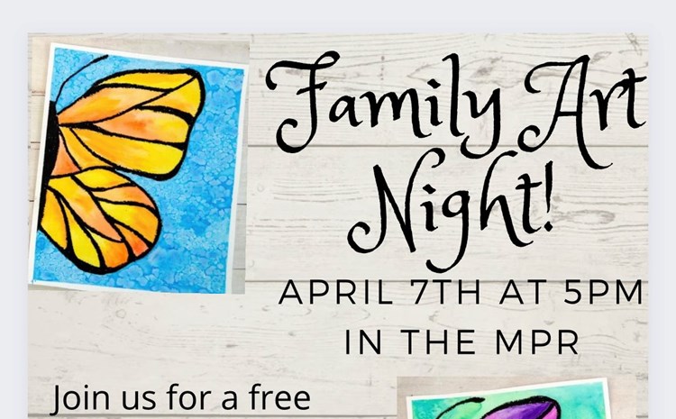 Family Art Night - April 7th at 5pm - article thumnail image