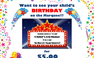 Birthday Marquee Fundraiser - article thumnail image